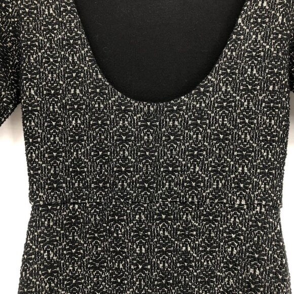 Free People Lady Pucker Black  Knit Scoop Back Bodycon Mini Dress XS - Picture 7 of 15